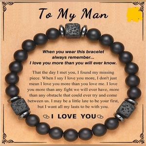 My man bracelet with card included